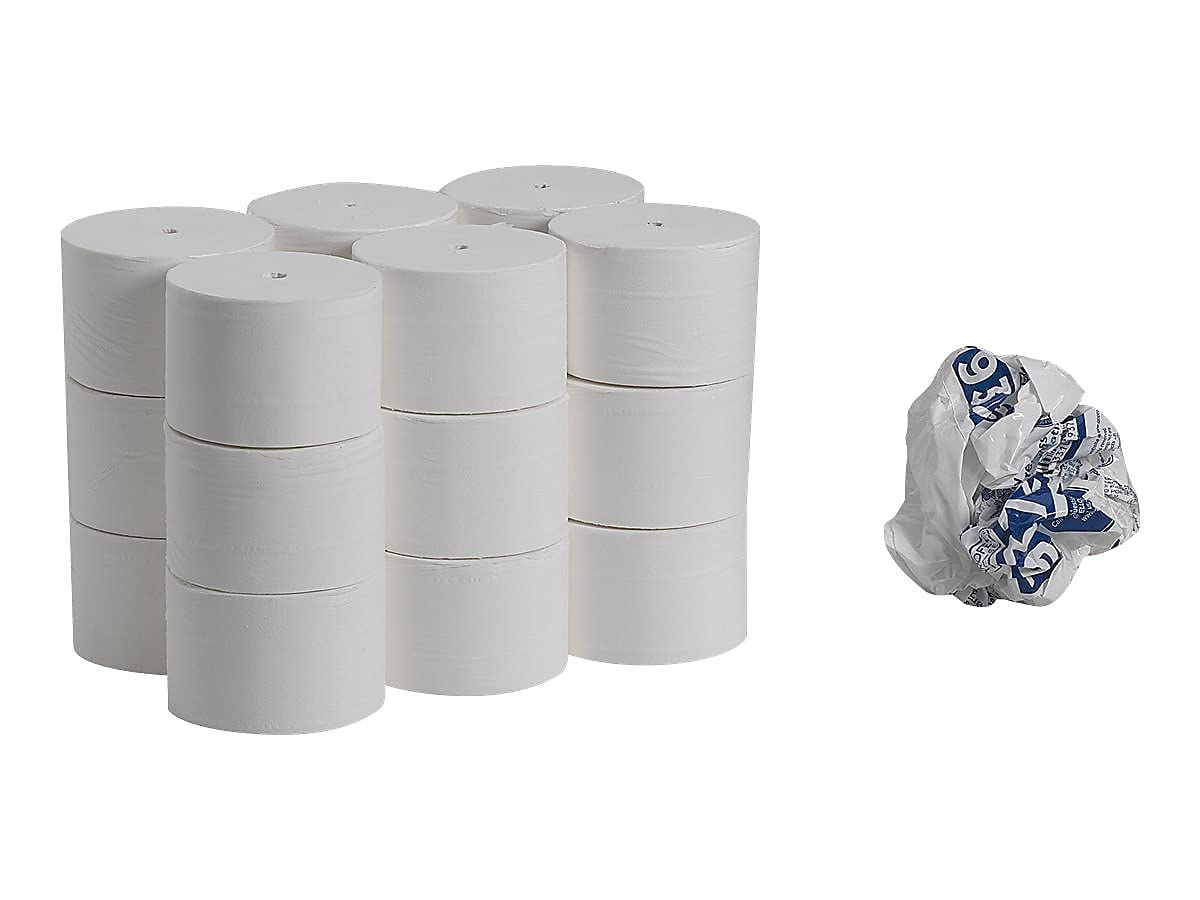 Angel Soft Professional Series -19372 Compact Coreless 2-Ply Recycled Toilet Paper by GP PRO (Georgia-Pacific), White, 1,125 Sheets Per Roll, 18 Rolls Per Case