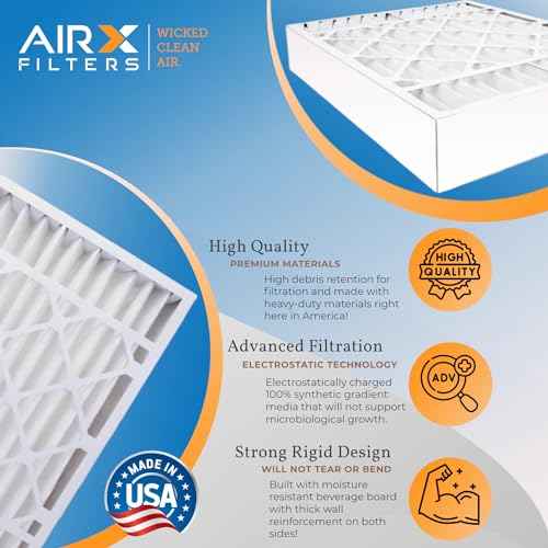 AIRX FILTERS WICKED CLEAN AIR. 16x20x4 Air Filter MERV 11 Compatible with TopTech TT-FM-1620 Furnace Filter 2 Pack