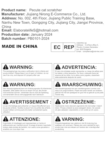 Double-Sided Cat Scratcher With Natural Sisal + Carpet Cloth, Durable Solid Wooden Structure Scratch Pad for Indoor Cats, Scratcher Lounge, 16.5 x 10.8in