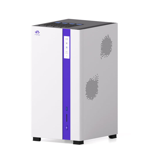 NIMO Nexus Edge AI Server: AMD Ryzen 7 PRO 8845HS, Supports Full-Size GPU for Local 70B LLM Inference, 132TB ZFS Hybrid Storage, Dual 10GbE, The Ultimate AI Computing Node for Developers (Diskless)