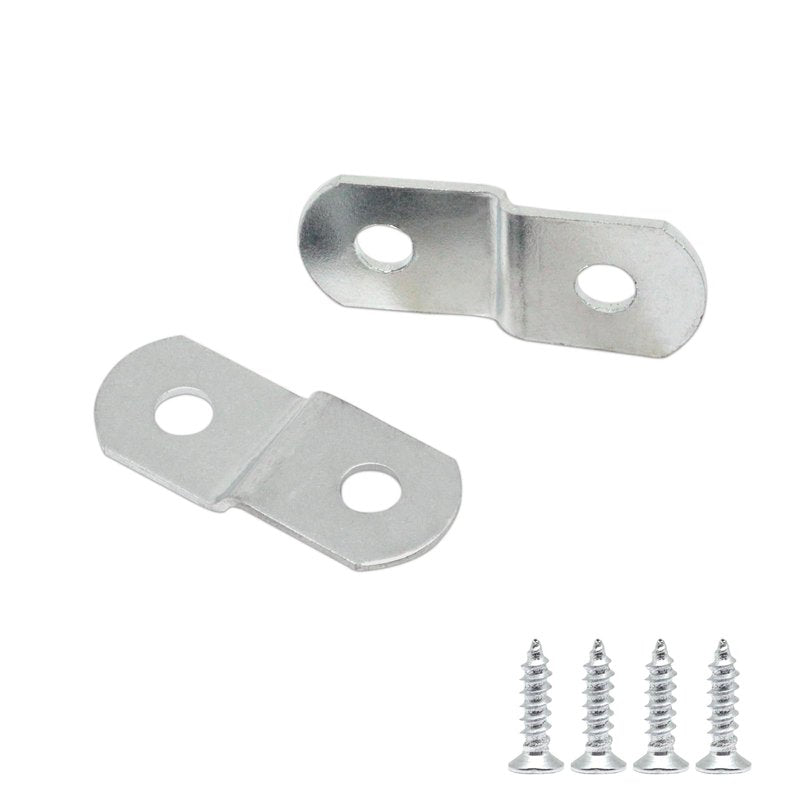 GDFYMI Offset Clips for Picture Framing, Z-Shape Canvas Mounting Clips with Mounting Hole, with Screws (20pcs, 2mm)