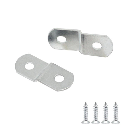 GDFYMI Offset Clips for Picture Framing, Z-Shape Canvas Mounting Clips with Mounting Hole, with Screws (20pcs, 2mm)