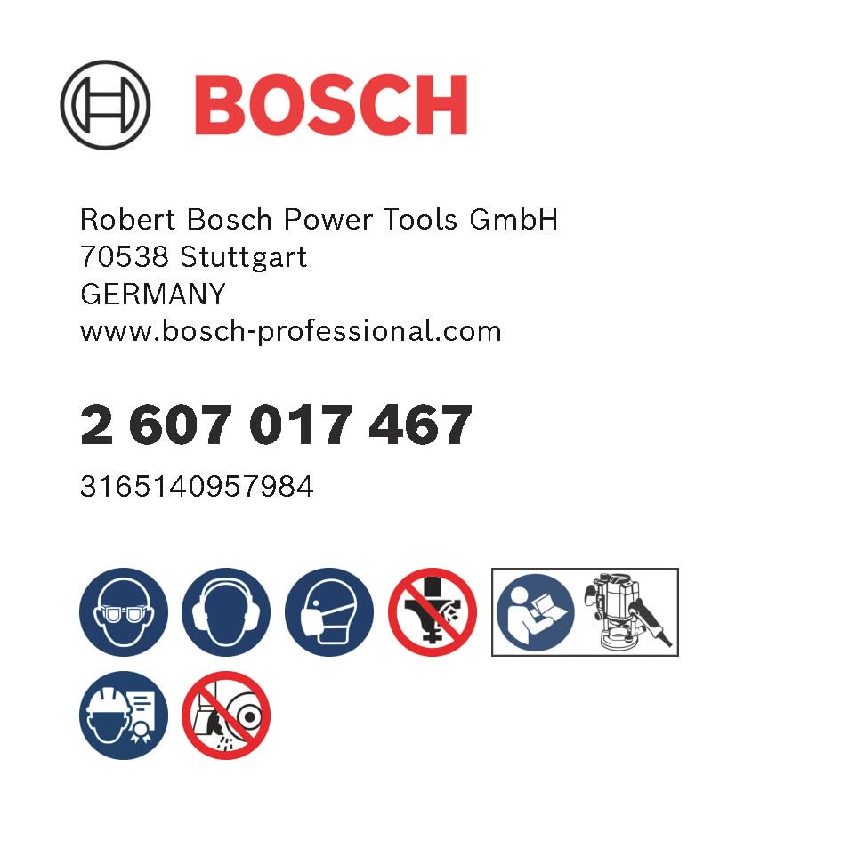 Bosch Professional 6 pcs. Straight Router Bit Set (for Wood, Ø 1/4 inch Shank, Accessory Router)