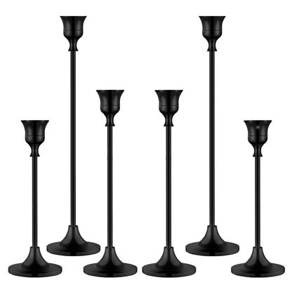 Candlestick Holders,Taper Candle Holder for Candlesticks Black Candelabra Candle Holders Vintage Candle Stick Candle Holder for Fireplace Party Dining Home