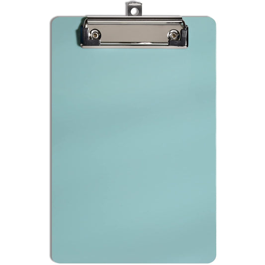 Hongri Plastic Small Clipboard, Green Memo Size Clip Board for Students, Kid, Women, Home, Low Profile Clip, Mini Size 6 x 9 in, Office Supplies & School Supplies