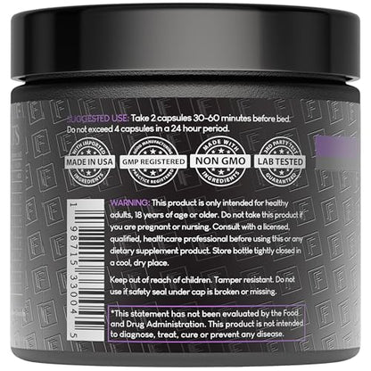 Formulation Factory The Night Before 10-in-1 Midnight Maximizer Sleep Supplement, Magnesium Glycinate, L-Theanine & More, Stress Relief, Relaxation, Recovery, Focus (120 Capsules – 2 Month Supply)