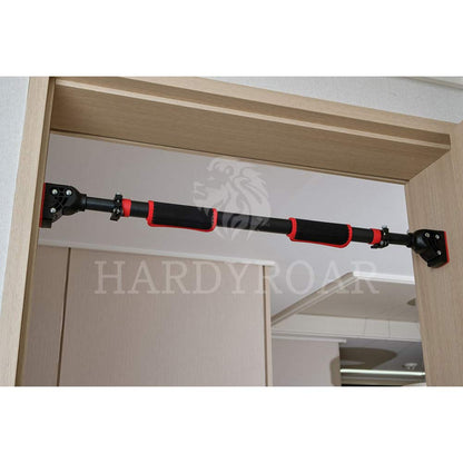 HARDYROAR Pull Up Bar - Safe Locking Home Doorway Chin Up Bar - No Screw Installation, Upper Body Workout, 29.5 to 37.5 Inches Adjustable Width