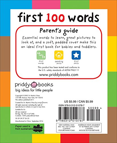 First 100 Words: A padded board book