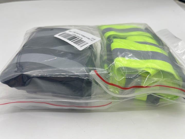 2 Pcs Reflective Vest Adjustable Reflective Running Gear Safety Vest Waist Belt Stripes Jacket High Visibility for Outdoor Jogging, Cycling, Walking, Safety Work, Motorcycle Riding and Running