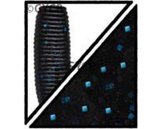 Yamamoto 5" PRO SENKO BLACK W/ LARGE BLUE FLAKE (10 PACK)
