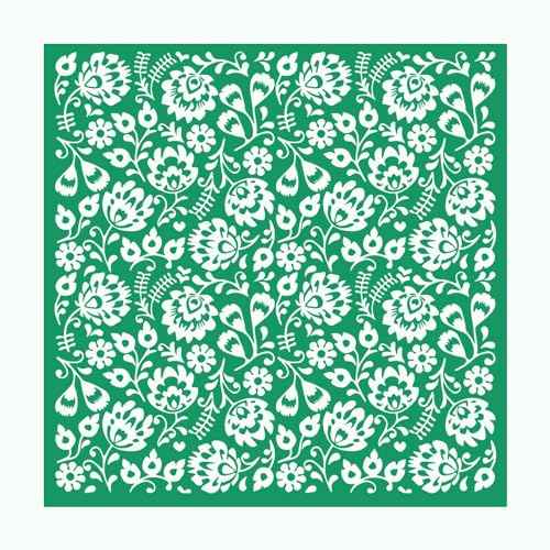 Flowers Self-Adhesive Silk Screen Printing Stencils,Evil Eyes Flowers Reusable Screen Stencil for Crafts Bohemian Style Screen Printing Mesh Stencils Painting on Wood,T-Shirt,Tablecloth,Table,Wall