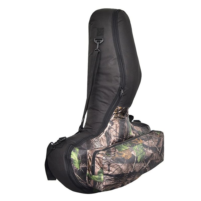 Huenco Adjustable Crossbow Case T-Shape Crossbow Storage Bag Large Capacity Archery Hunting Carry Bag