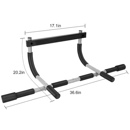Doorway Pull Up Bar for Home Gym, Adjustable Width, Heavy-Duty Steel