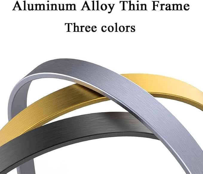 Arched Full Length Mirror, 64"x21" Free Standing Floor Mirror, Modern Full Body Mirrors with Stand, Wall Mirrors with Aluminum Alloy Frame for Bedroom,Living Room, Gold
