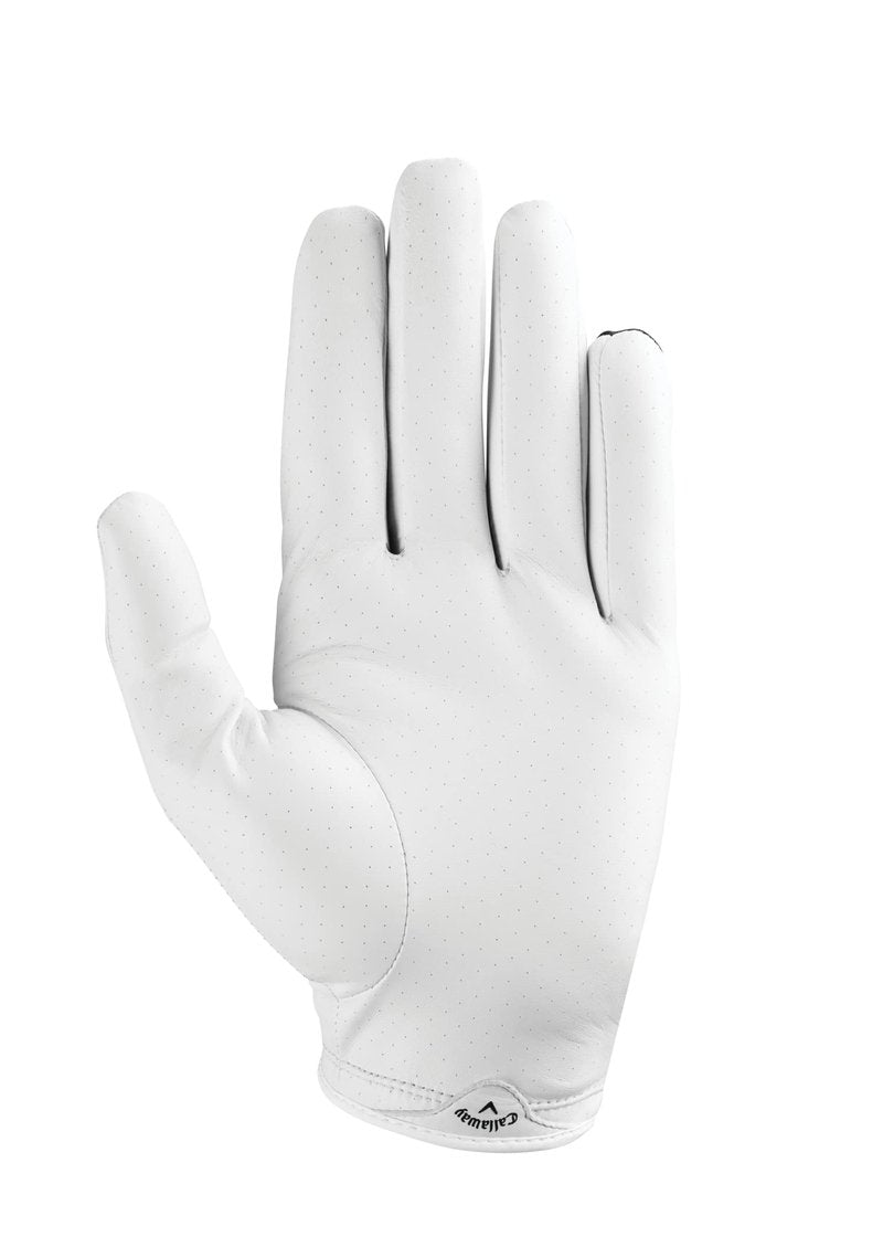 Callaway Golf X Spann Glove (Worn on Left Hand, Cadet (Short Fingers), Large, White/Black)