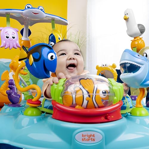 Bright Starts, Disney Baby, Finding Nemo Sea of Activities Jumper, Activity Centre with 13 Activities, Lights, Music and Ocean Sounds, Adjustable Height, 360° Rotation, Ages 6 Months +