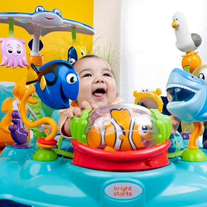 Bright Starts Disney Baby Finding Nemo Sea of Activities Baby Activity Center Jumper with Interactive Toys, Lights, Songs & Sounds, 6-12 Months (Blue)