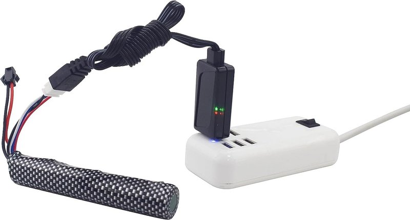 1PCS 3S 11.1V 2000mAh Li ion Battery with SM-2P Plug Connector and USB Charging Cable, Suitable for Airsoft Gel Water Droplet Blaster Air Gun Gel Ball Shock Wave Replacement Battery