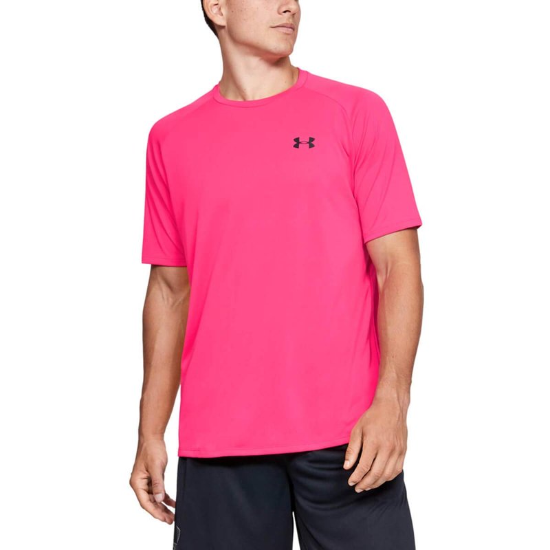 Under Armour Men's Tech 2.0 Short-Sleeve T-Shirt , Pink Surge (687)/Black, XX-Large Tall
