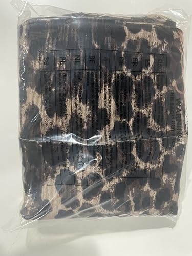 Prite Corduroy Tote Bag for Women Large Shoulder Bag with Zipper and Pockets for College School Work Travel Shopping (Leopard Print)
