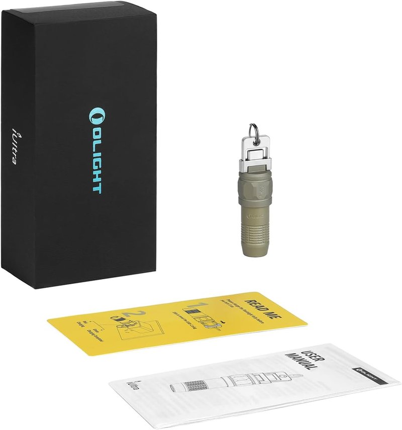 OLIGHT Ultra Rechargeable EDC Flashlight - 80 Lumens Mini LED Keychain Light | Olive Green for Everyday Carry