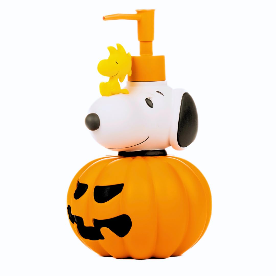 Peanuts Snoopy Halloween Pumpkin Soap/Lotion/Hand Sanitizer Resin Pump Dispenser, 10.01 Ounces, (Officially Licensed Product) by Franco Collectibles