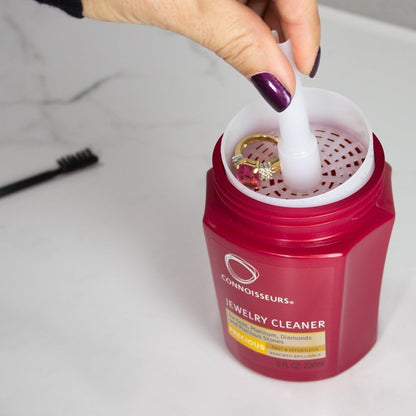Connoisseurs Gold Jewellery Cleaner | Gold Cleaner for Jewelery with Polishing Cloth | Jewellery Solution for Diamonds, Platinum & Golds