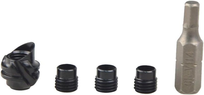 Aluminum Hooded Peep Sight Kit for Compound Bow - 37/45 Degree Aperture with 3 Inner Core Sizes