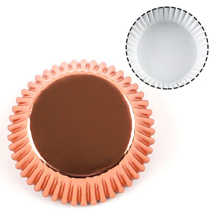 BAKHUK 500pcs Cupcake Liners for Baking, Foil Cupcake Liner, Standard Size 2 Inches 10 Colors Cupcakes Liners