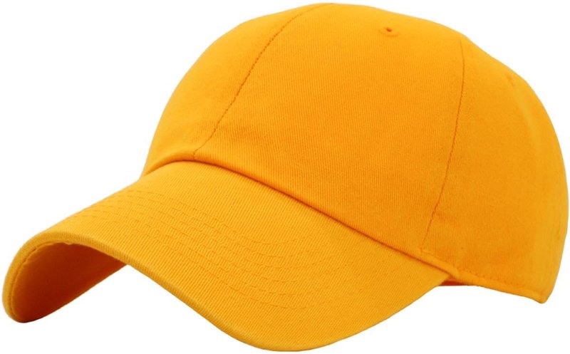 KBETHOS Classic Cotton Dad Hat Adjustable Plain Cap Polo Style Low Profile, Gold