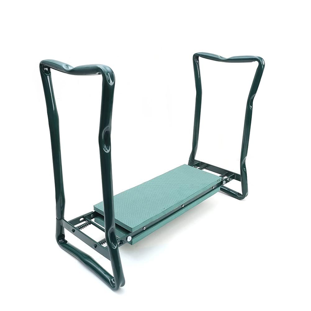 ChengHao Garden Kneeler Seat Garden Stools Foldable Stool with Tool Bag Pouch EVA Foam Pad Capacity-Protects Your Knees for Gardening(Large-23.6" x 10.6" x 19.3") Tool kit（wh000005）