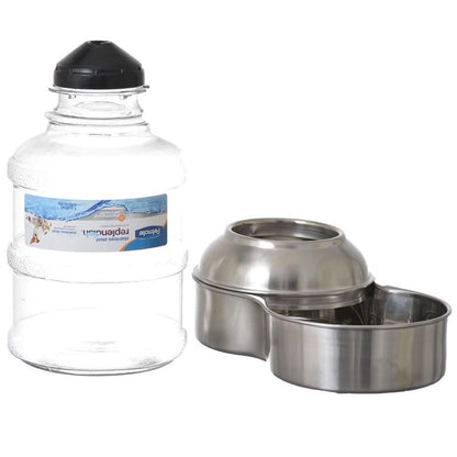 Petmate Pet Waterer, Blend, Stainless, 1 Count (Pack of 1)