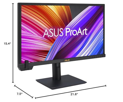 ASUS ProArt Display 14” 1080P Portable Touchscreen Monitor (PA148CTV) - Full HD, IPS, 100% sRGB/Rec.709, Color Accuracy ΔE < 2, Calman Verified, USB-C Power Delivery, Micro HDMI, Tripod Socket,Black