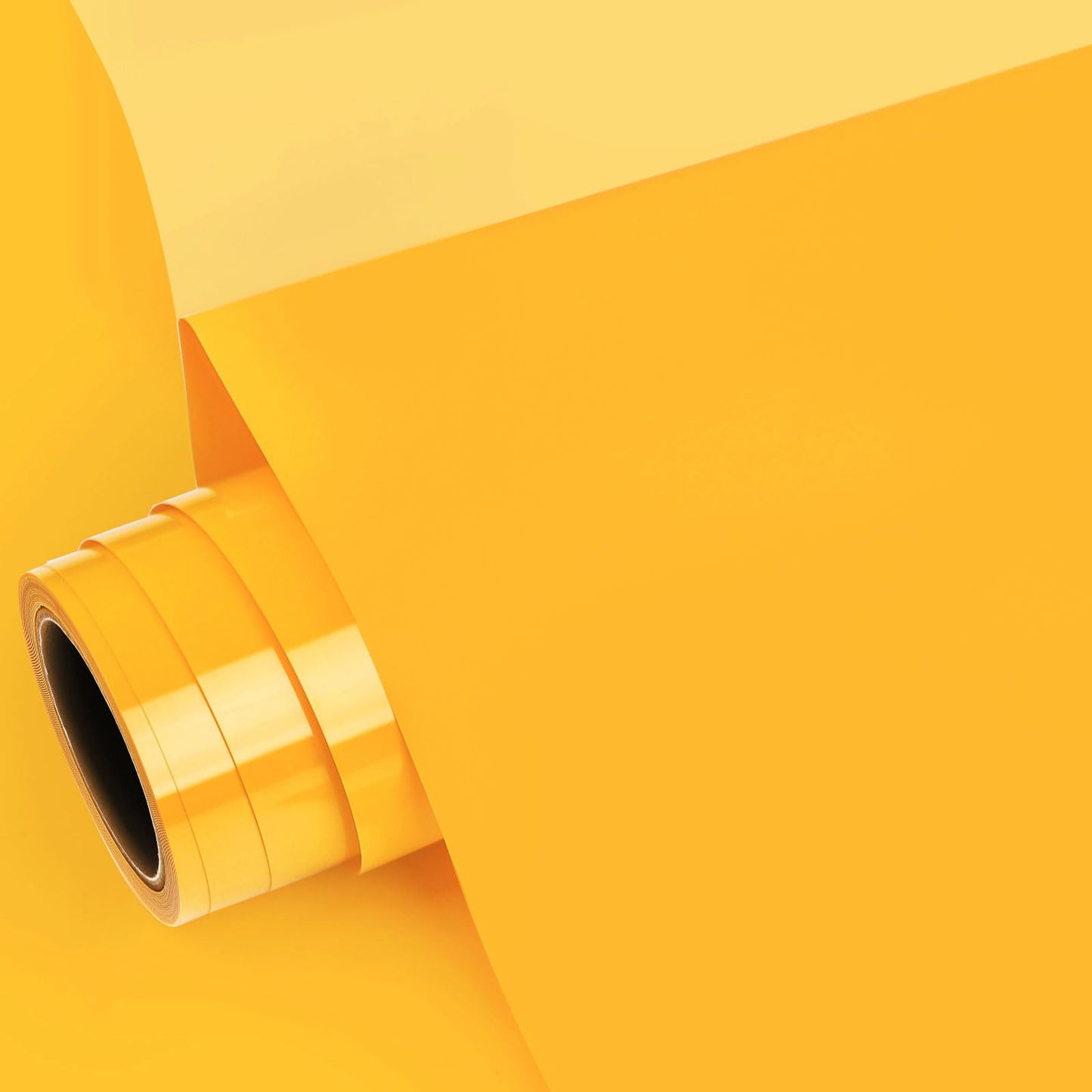 GIRAFVINYL Halloween Golden Yellow Heat Transfer Vinyl - 12” X 5ft Yellow Iron On Vinyl Yellow HTV Vinyl for T- Shirt, Easy to Use