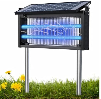 17.7 * 9.8 * 7.1in Bug Zapper Outdoor - Mosquito Repellent Outdoor Patio,Solar Bug Zapper Indoor,Waterproof Portable Fly Zapper,High Powered 4500V Mosquito Zappers Killer for Home,Patio,Camping