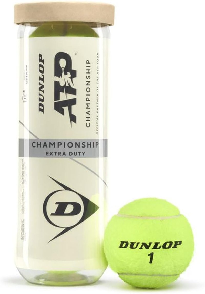 Dunlop ATP Championship Tennis Balls - Extra Duty, Regular Duty & High Altitude | 3 Ball Can Multi-Pack Options