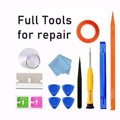 [NO LCD] for iPad 9 (9th Generation) A2602 A2603 A2604 A2605 Screen Replacement Digitizer Touch Glass Kits, for iPad 9th Gen 10.2 Inch (2021 Released), Full Repair Sets+Home Button[TouchID NO Work]