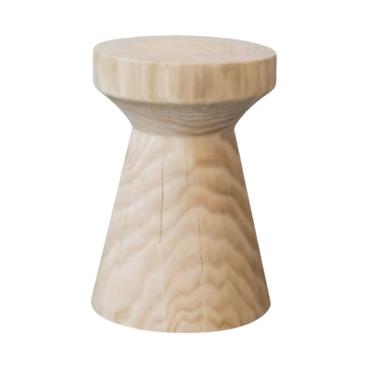LDKFLKR Solid Wood Small Side Table, Accent Table Freeform Natural Plant Stand Coffee Table Pedestal Display Stand Accent Stool for Living Room Bedroom Entryway Office Home Decor,M
