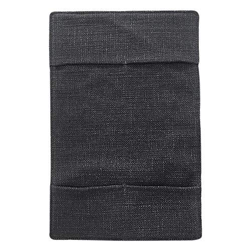 Anti-Slip Couch Sofa Armrest Organiser Chair Bedside Storage Pocket TV Remote Holder Bed Storage Pocket Bag for Cellphone Notepad Book Magazines Holder Pouch (#C1-Dark Grey (Dual Pockets on each end))