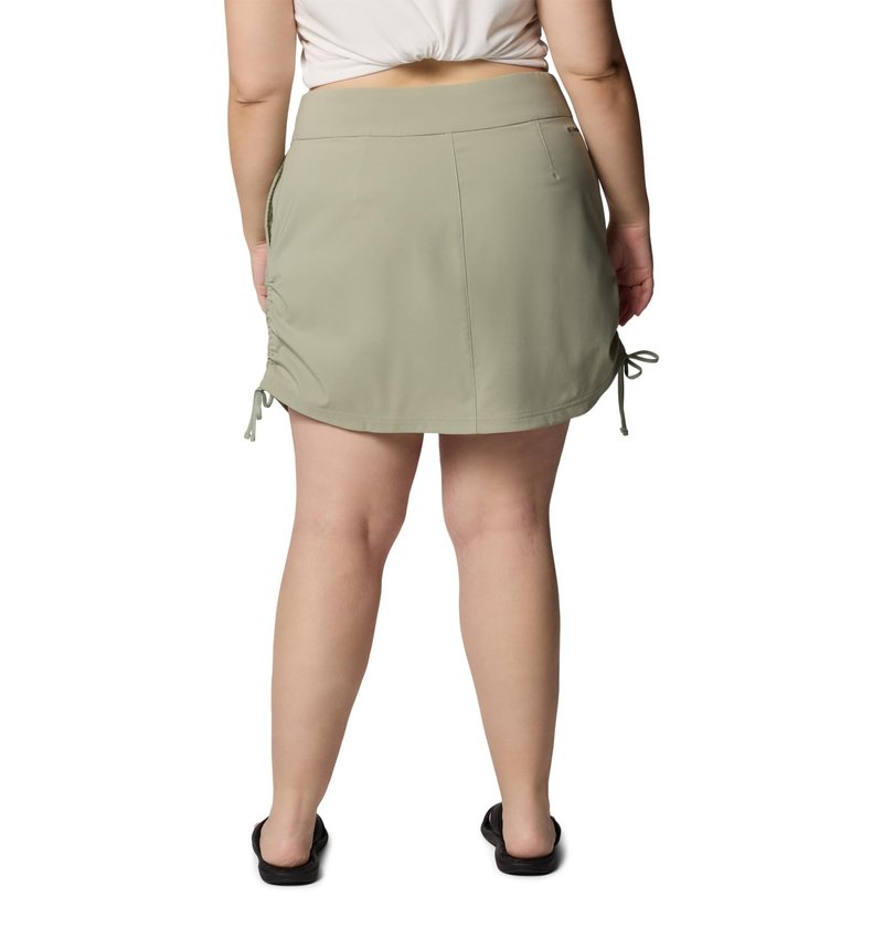 Columbia Womens All Seasons Ruched Skort, Safari, 2X