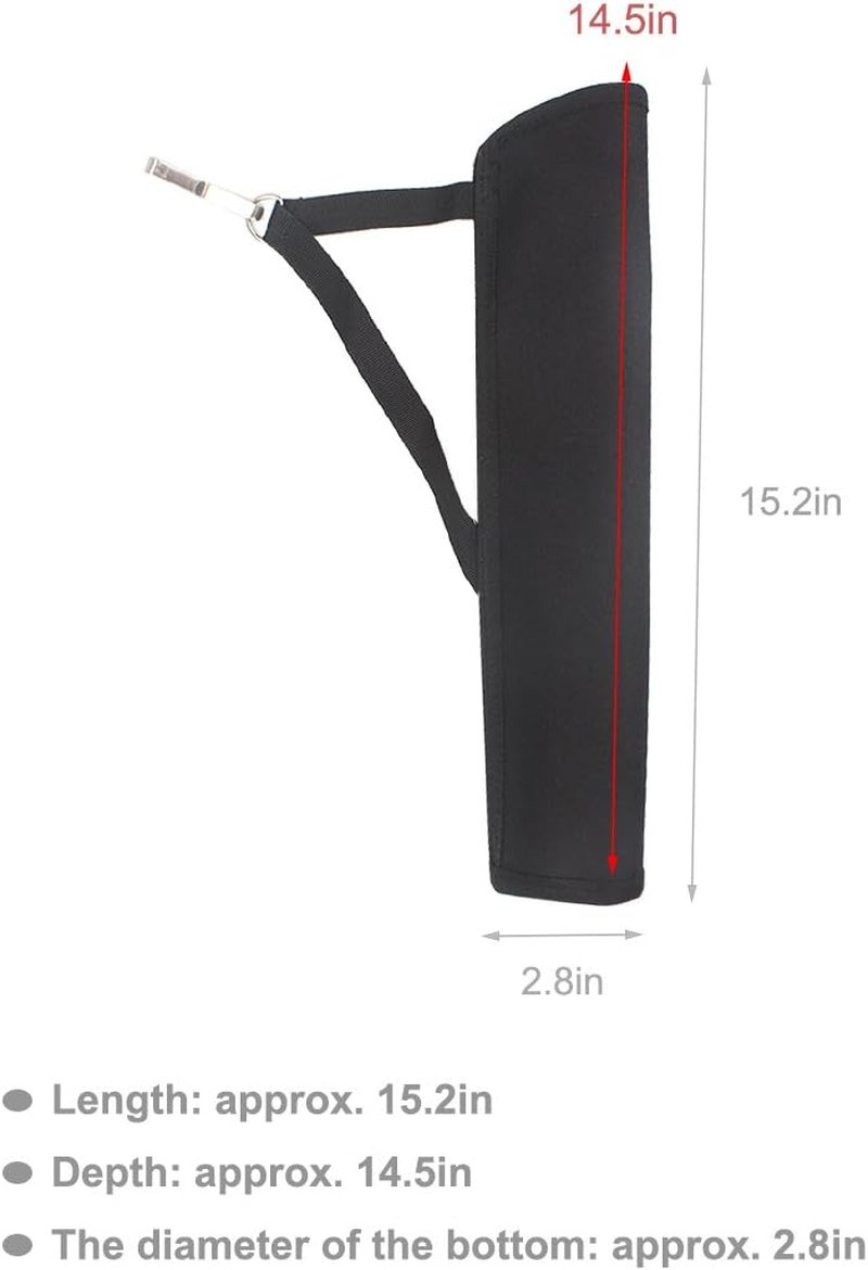 Archery Crossbow Bolts Quiver - Durable Waist Carry Bag for 18" 20" 22" Arrows