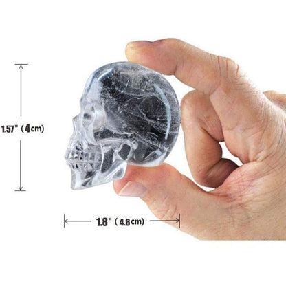 Ice Mold Skull 3D Flexible Silicone Ice Cube Molds Maker Tray, 4 Giant Skulls, Round Ice Cube Maker