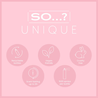 So...? Unique Vanilla Candy Body Mist - Delightful Perfume for Women - Sweet, Fruity Vanilla Perfume with Peach and Rose - Gifts for Women - 5.1 oz