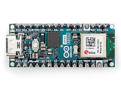 Arduino Nano ESP32 with Headers [ABX00083] – ESP32-S3, USB-C, Wi-Fi, Bluetooth, HID Support, MicroPython Compatible for IoT & Embedded Projects