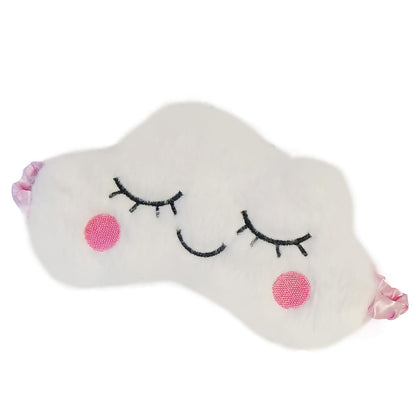 Cute Animal Sleeping Mask Soft Plush Blindfold Cute Rabbit Panda Koala Eye Cover Eyeshade for Kids Teens Girls Women (Flamingo)