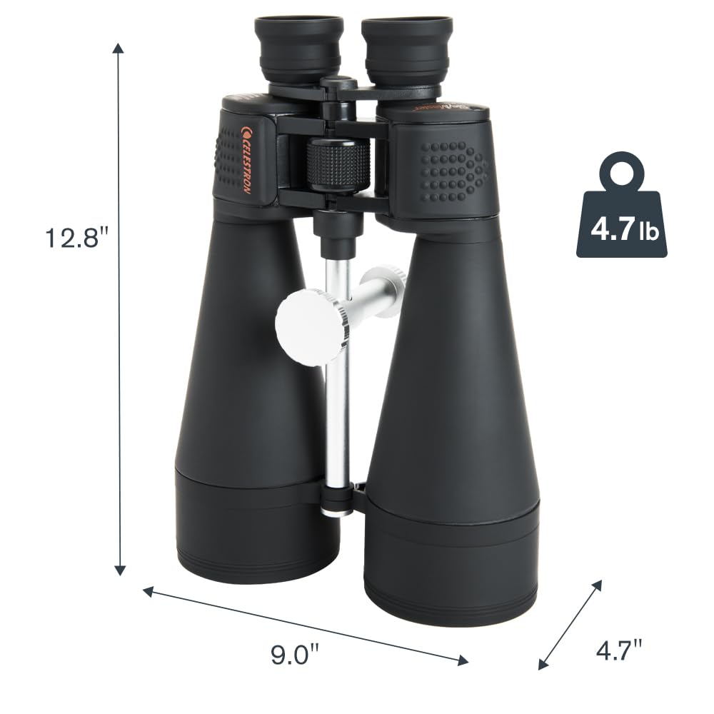 Celestron SkyMaster 20x80 Binoculars – High-Power Binoculars for Astronomy and Long-Range Terrestrial Viewing – Large Aperture with BaK-4 Prisms – Includes Tripod Adapter & Carrying Case