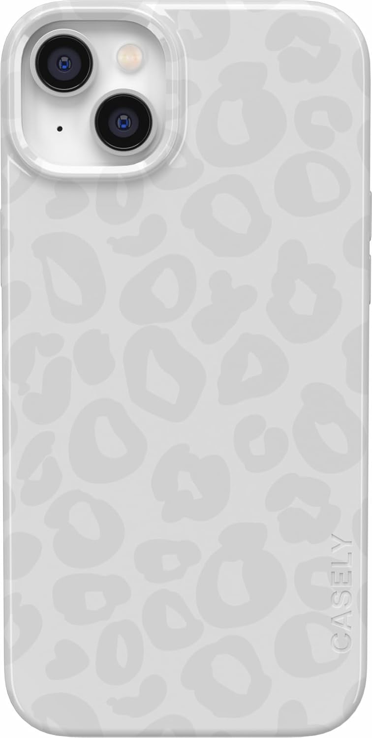 Casely iPhone 14 Case | Fit Check | Neutral Checkerboard | Compatible with MagSafe | Classic Ultra Slim Design