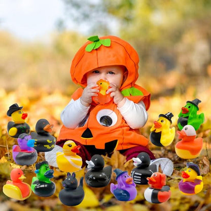36 Pcs Halloween Rubber Ducks,Baby Showers Accessories Jeep Duckies Bath Toys for Kids Halloween Party Favors,Gift Exchange (Halloween)