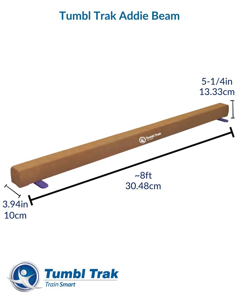 Tumbl Trak Addie Beam 8FT Suede Training Floor Balance Beam