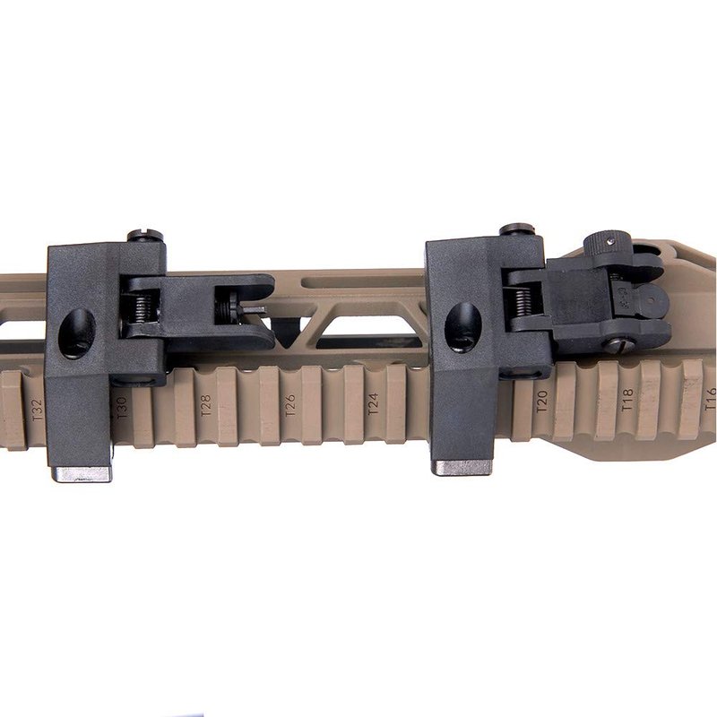 IORMAN Ultralight Flip Up Sight 45 Degree Offset Rapid Transition Front and Backup Rear Sight
